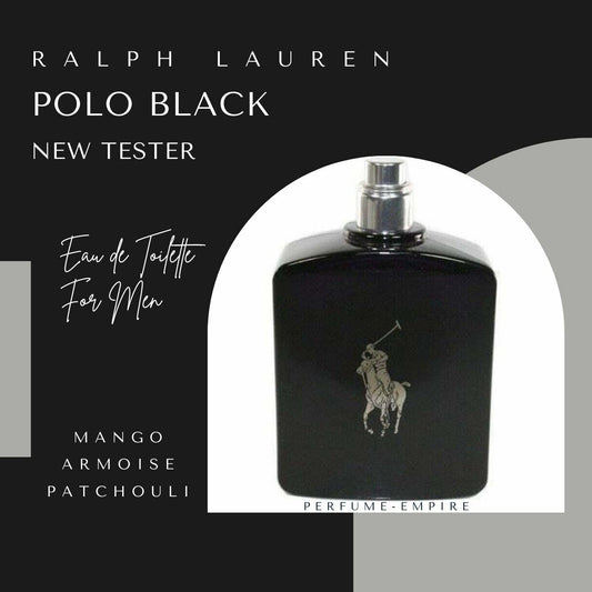 POLO BLACK Ralph Lauren 4.2 Oz Edt Cologne Men New