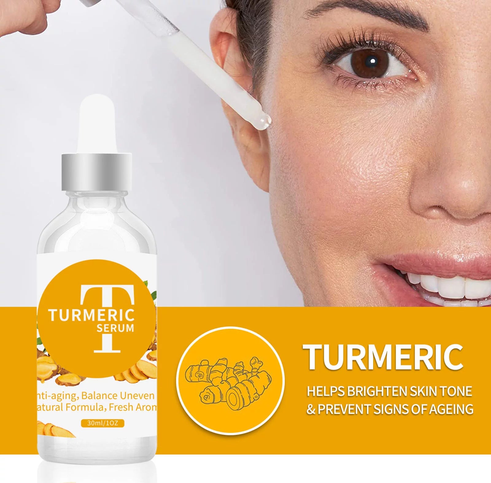 Turmeric Dark Sp-Ot Corrector Serum Skin Care Moisturizing Repair Serum 30Ml