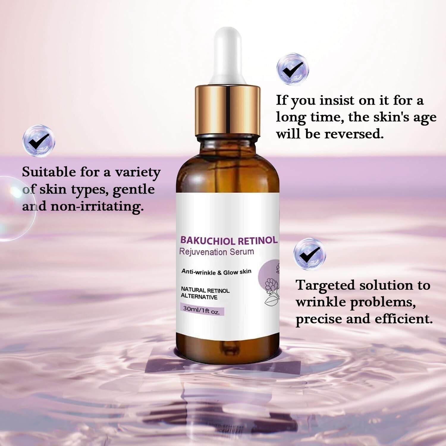 Venature Bakuchiol Retinol Rejuvenation Serum, Bakuchiol Retinol Serum Korean