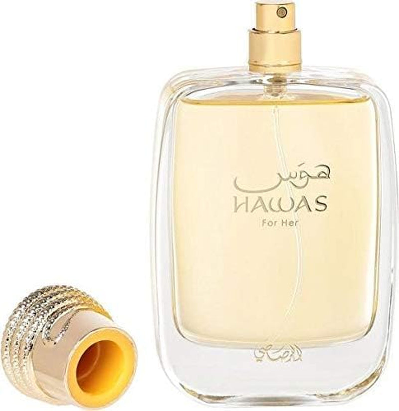 RASASI Hawas Eau De Parfum Spray for Women, 3.4 Ounce