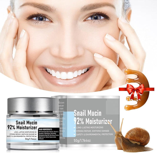 2024 New Snail Mucin Moisturizer 92% Daily Face Moisturizer Gel Cream All Skin..