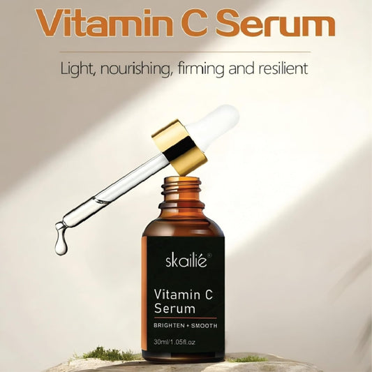 Vitamin C, Hyaluronic Acid, Retinol Face Serum - 30ml of each for Bright & Smooth Skin, Moisturizing, Brightening & Hydrating Serum to Reduce Pores, (30ML, Vitamin C)