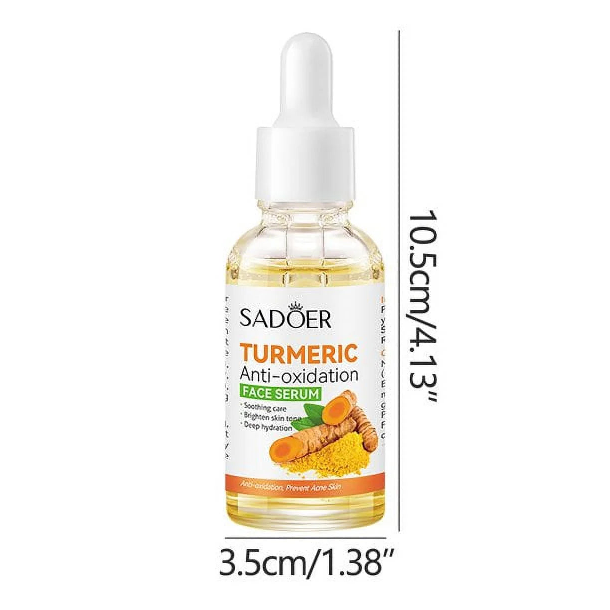 Turmeric anti Oxidation Face Serum,Natural Turmeric Dark Spot Skin Care Moisturizing Repair Serum,30Ml