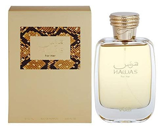 RASASI Hawas Eau De Parfum Spray for Women, 3.4 Ounce